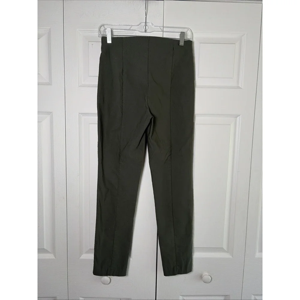 Tribal Audrey Pull-On Pants Womens‎ Size 4 Olive Green Stretch Bengaline Ankle